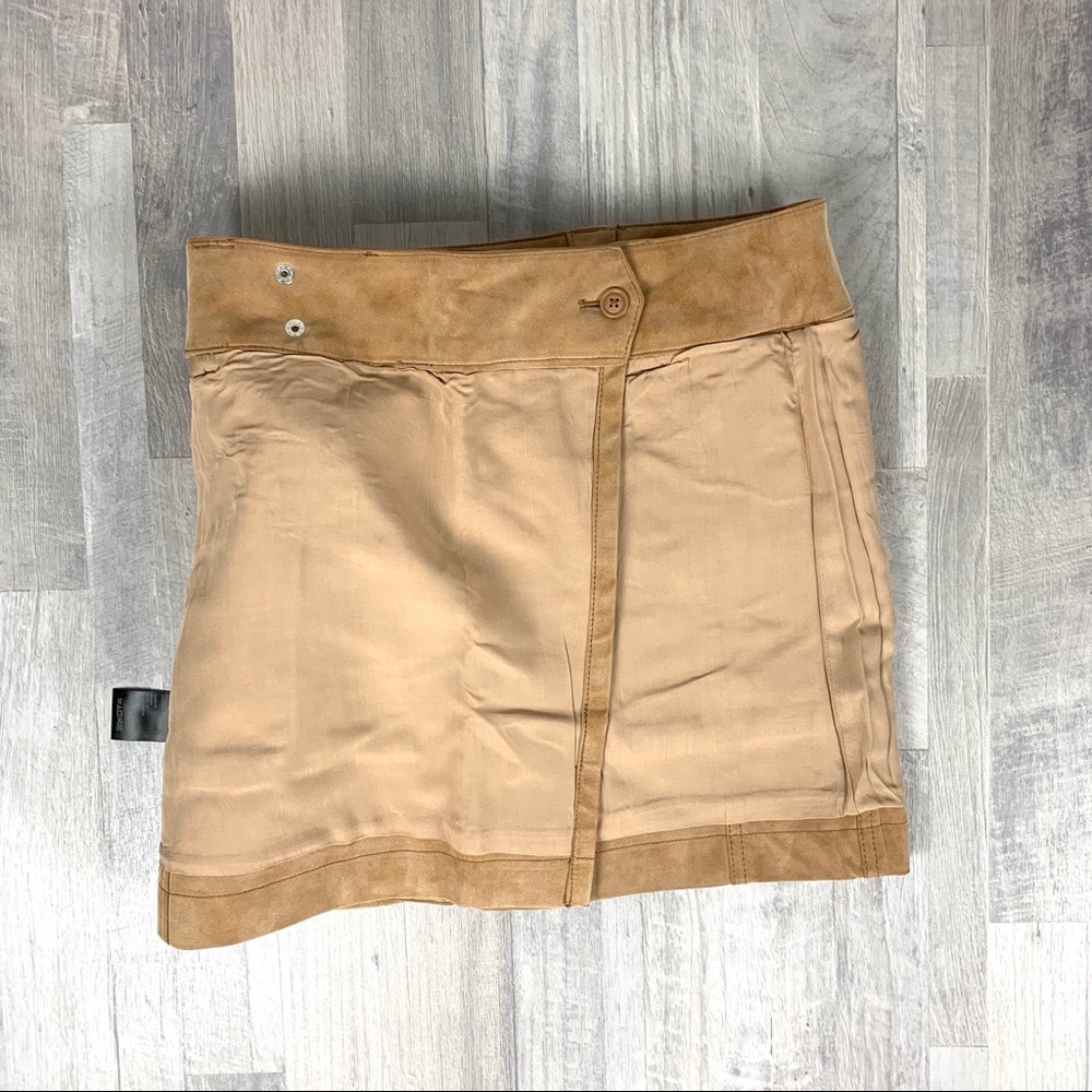 Free People Carson Utility Faux Leather Wrap Skirt - Picture 13 of 13